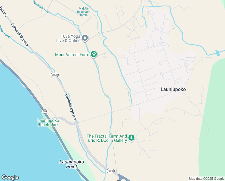 map of restaurants, bars, coffee shops, grocery stores, and more near 80 Haniu Street in Lahaina