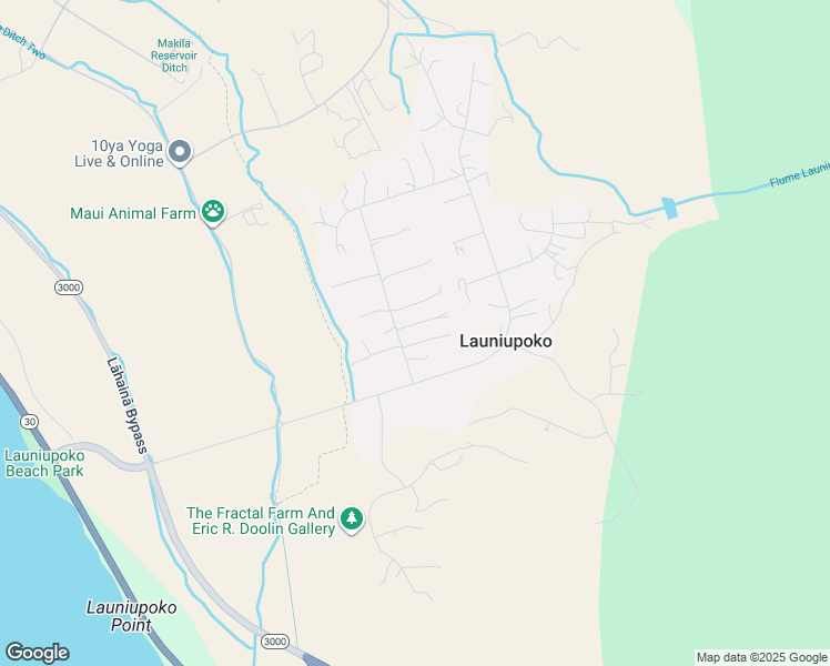 map of restaurants, bars, coffee shops, grocery stores, and more near 60 Awaiku Street in Lahaina