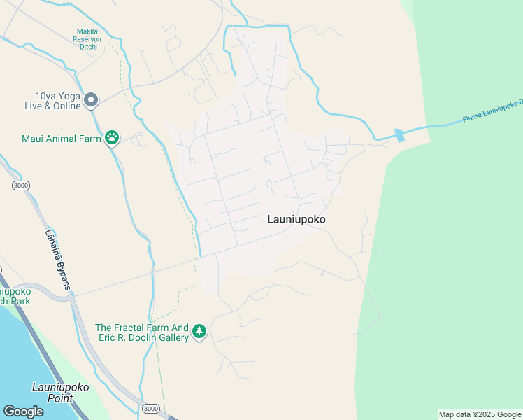 map of restaurants, bars, coffee shops, grocery stores, and more near 68 Awaiku Street in Lahaina