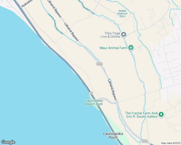map of restaurants, bars, coffee shops, grocery stores, and more near 1306 Waianukole Street in Lahaina