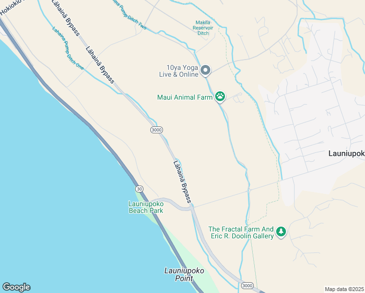 map of restaurants, bars, coffee shops, grocery stores, and more near 0 Haniu Street in Lahaina