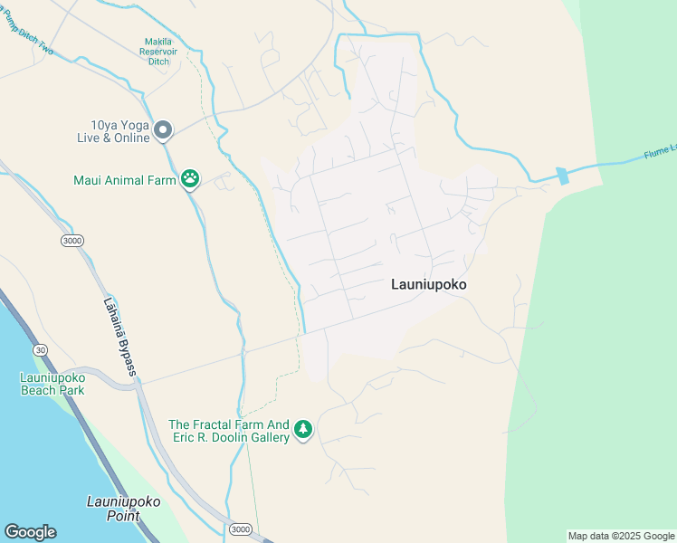 map of restaurants, bars, coffee shops, grocery stores, and more near 97 Awaiku Street in Lahaina