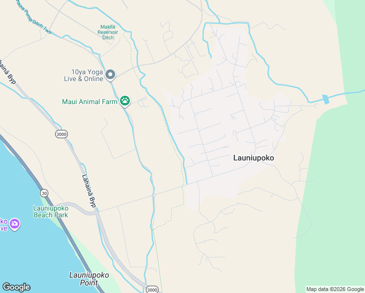 map of restaurants, bars, coffee shops, grocery stores, and more near 115B Awaiku Street in Lahaina