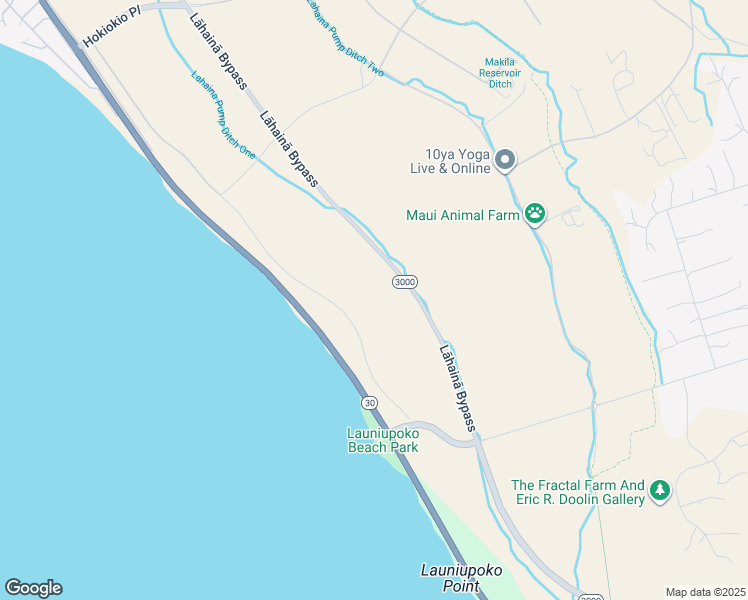 map of restaurants, bars, coffee shops, grocery stores, and more near 1306 Waianukole Street in Lahaina