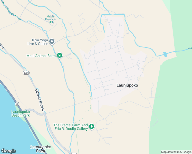 map of restaurants, bars, coffee shops, grocery stores, and more near 115 Awaiku Street in Lahaina