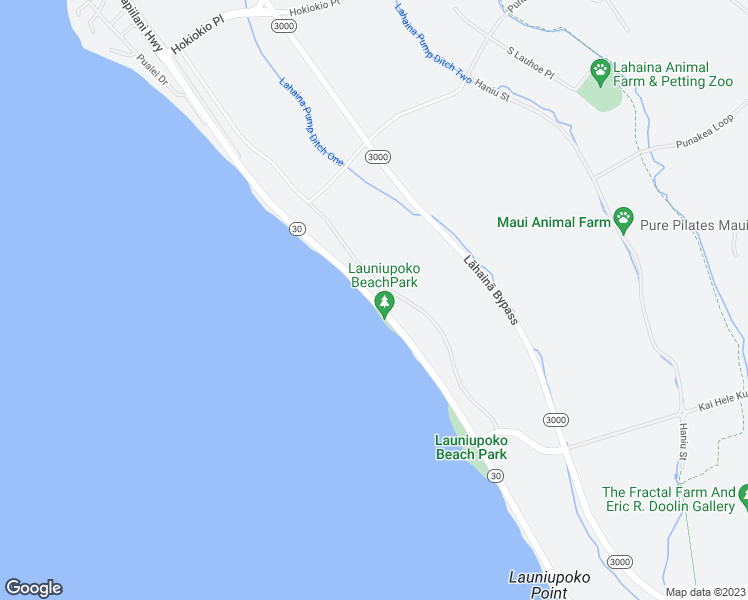 map of restaurants, bars, coffee shops, grocery stores, and more near Honoapiilani Highway in Maui County