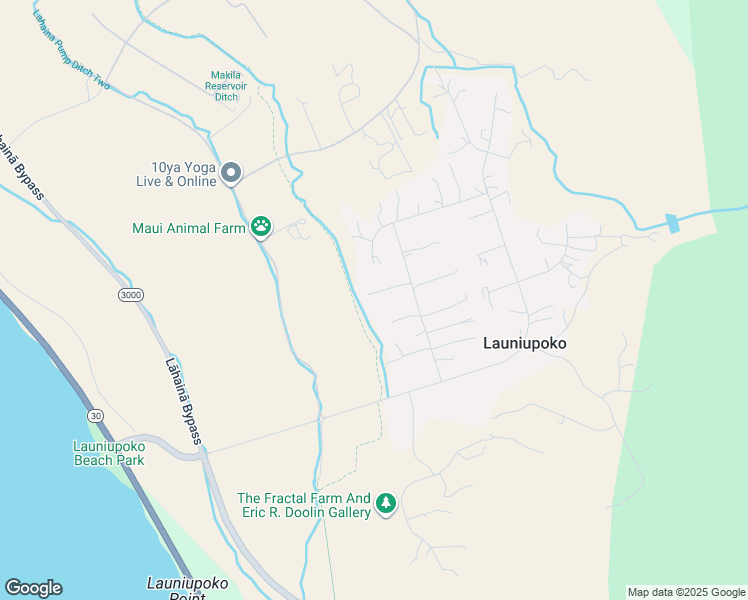 map of restaurants, bars, coffee shops, grocery stores, and more near 141 Awaiku Street in Lahaina
