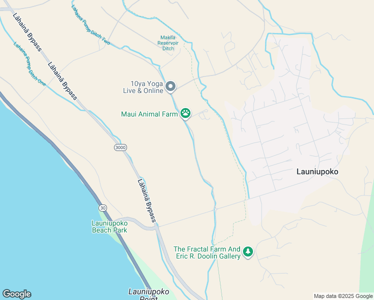 map of restaurants, bars, coffee shops, grocery stores, and more near 0 Haniu Street in Lahaina