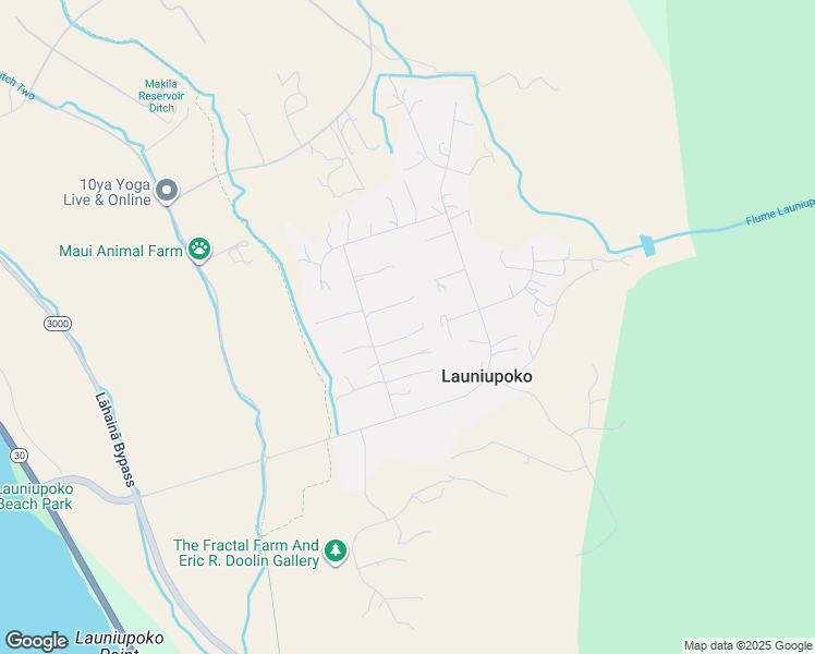 map of restaurants, bars, coffee shops, grocery stores, and more near 110 Awaiku Street in Lahaina