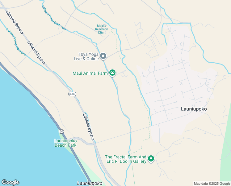 map of restaurants, bars, coffee shops, grocery stores, and more near 173 Haniu Street in Lahaina