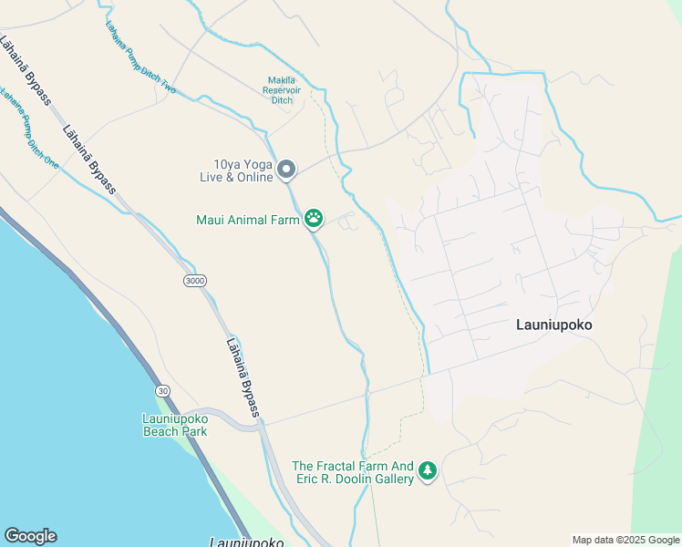 map of restaurants, bars, coffee shops, grocery stores, and more near 242 Haniu Street in Lahaina