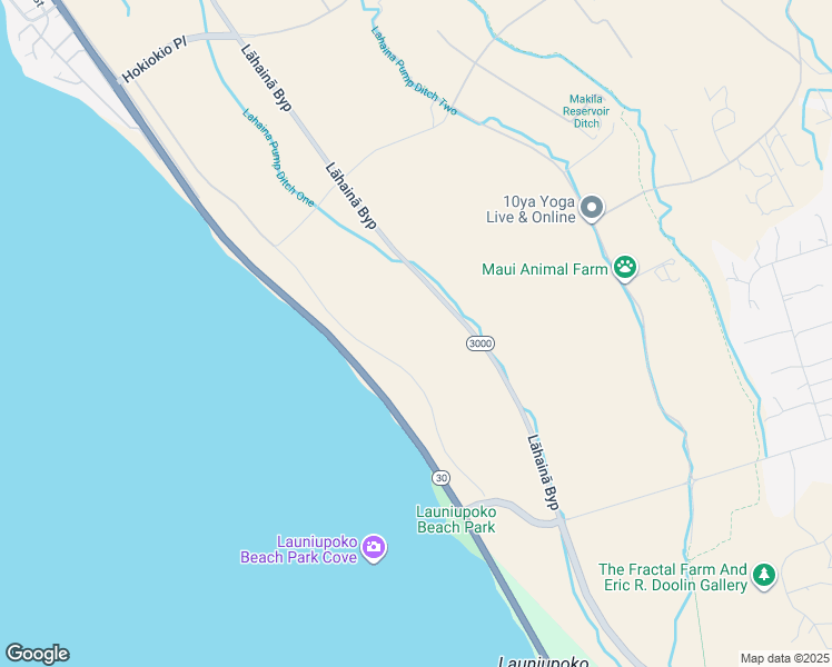 map of restaurants, bars, coffee shops, grocery stores, and more near 1408 Waianukole Street in Lahaina