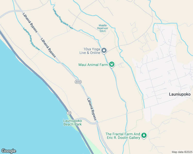 map of restaurants, bars, coffee shops, grocery stores, and more near 295 Haniu Street in Lahaina