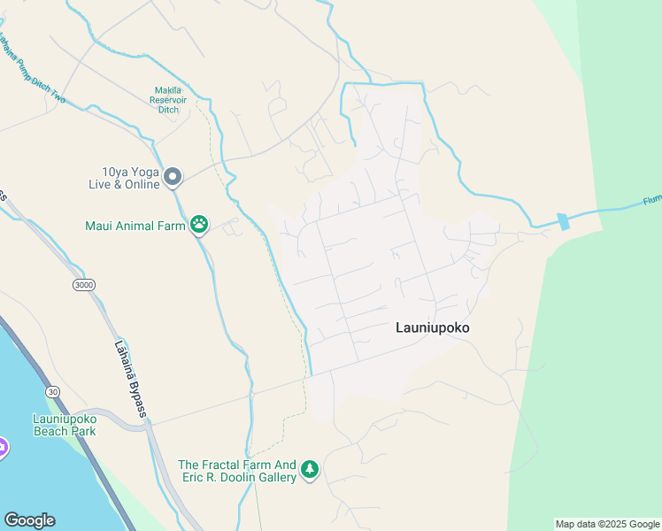 map of restaurants, bars, coffee shops, grocery stores, and more near 204 Awaiku Street in Lahaina