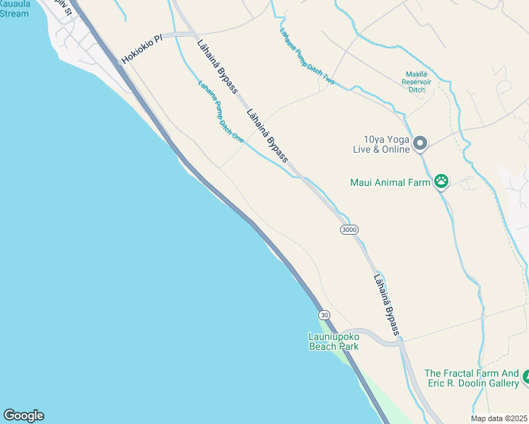 map of restaurants, bars, coffee shops, grocery stores, and more near 1510 Waianukole Street in Lahaina