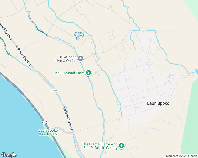 map of restaurants, bars, coffee shops, grocery stores, and more near 230 Haniu Street in Lahaina