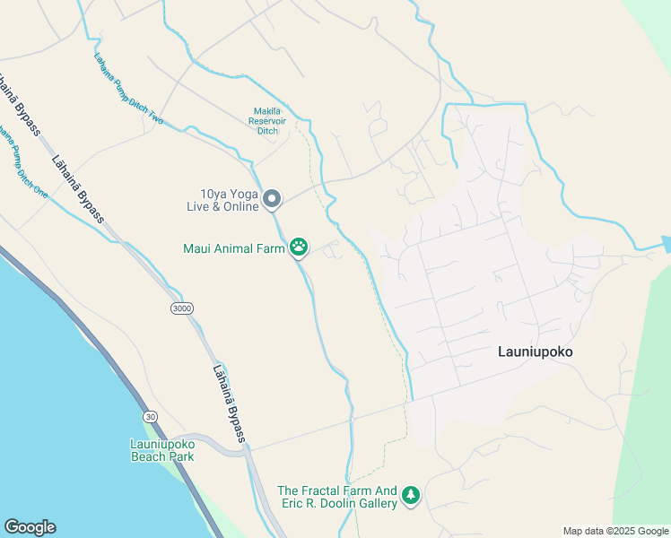 map of restaurants, bars, coffee shops, grocery stores, and more near 230 Haniu Street in Lahaina