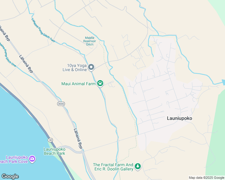 map of restaurants, bars, coffee shops, grocery stores, and more near 230 Haniu Street in Lahaina
