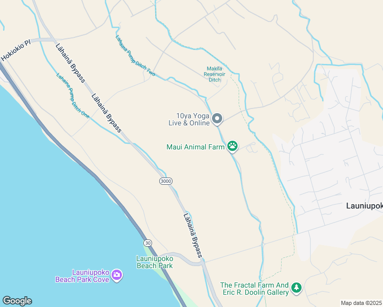 map of restaurants, bars, coffee shops, grocery stores, and more near 311 Haniu Street in Lahaina
