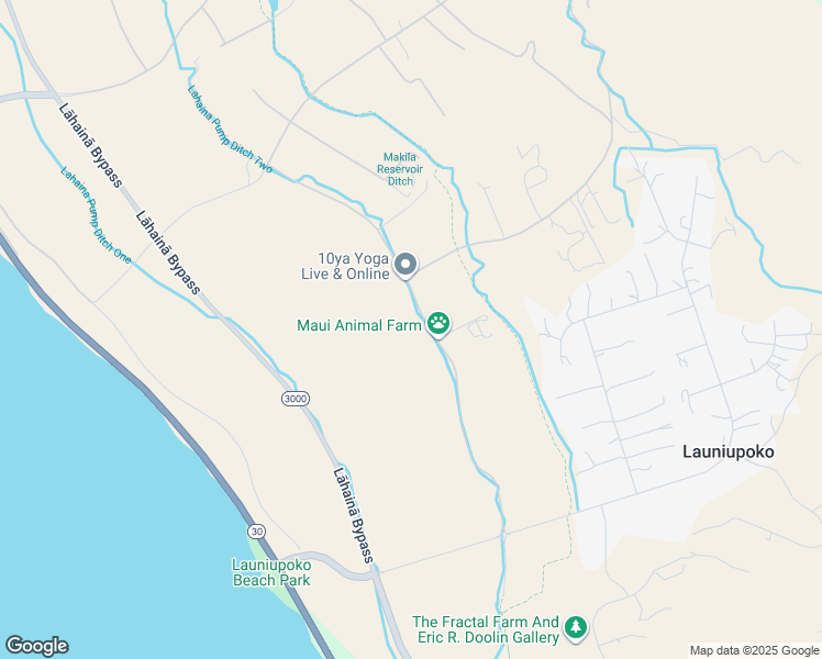 map of restaurants, bars, coffee shops, grocery stores, and more near 295 Haniu Street in Lahaina