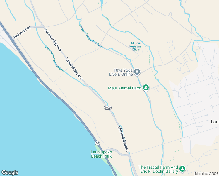 map of restaurants, bars, coffee shops, grocery stores, and more near 0 Haniu Street in Lahaina