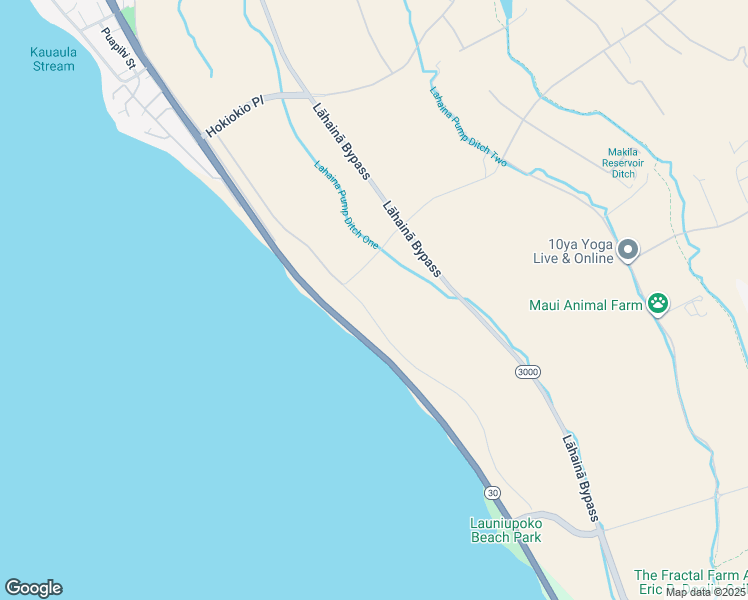 map of restaurants, bars, coffee shops, grocery stores, and more near 1714 Waianukole Street in Lahaina