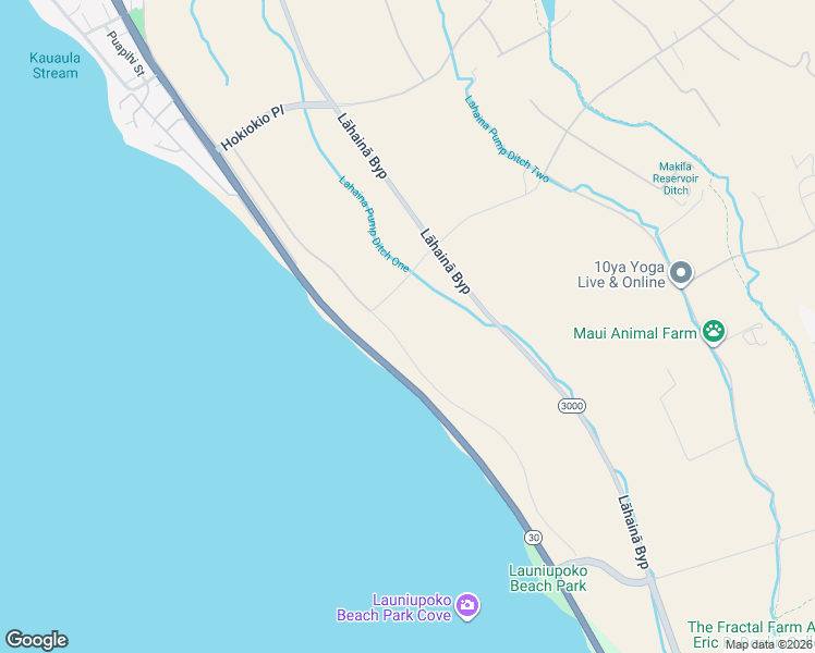 map of restaurants, bars, coffee shops, grocery stores, and more near 1714 Waianukole Street in Lahaina