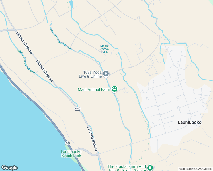 map of restaurants, bars, coffee shops, grocery stores, and more near 0 Haniu Street in Lahaina