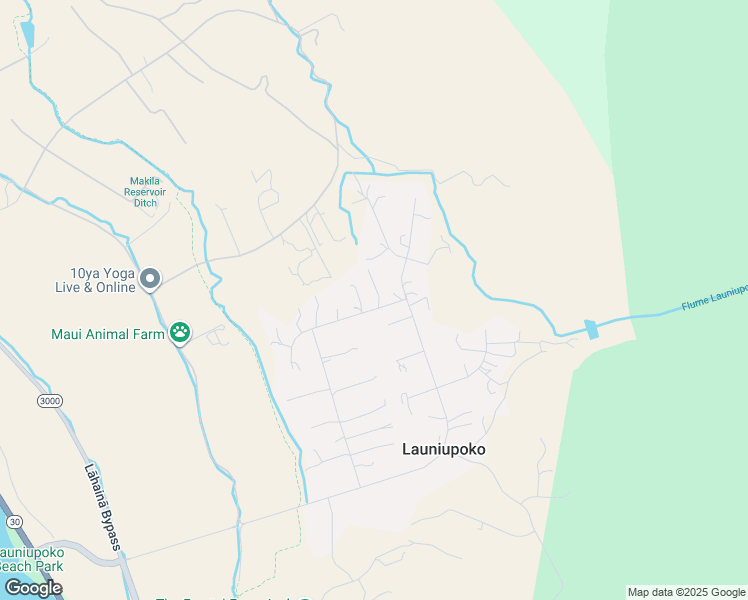 map of restaurants, bars, coffee shops, grocery stores, and more near 64 Paia Pohaku Street in Lahaina