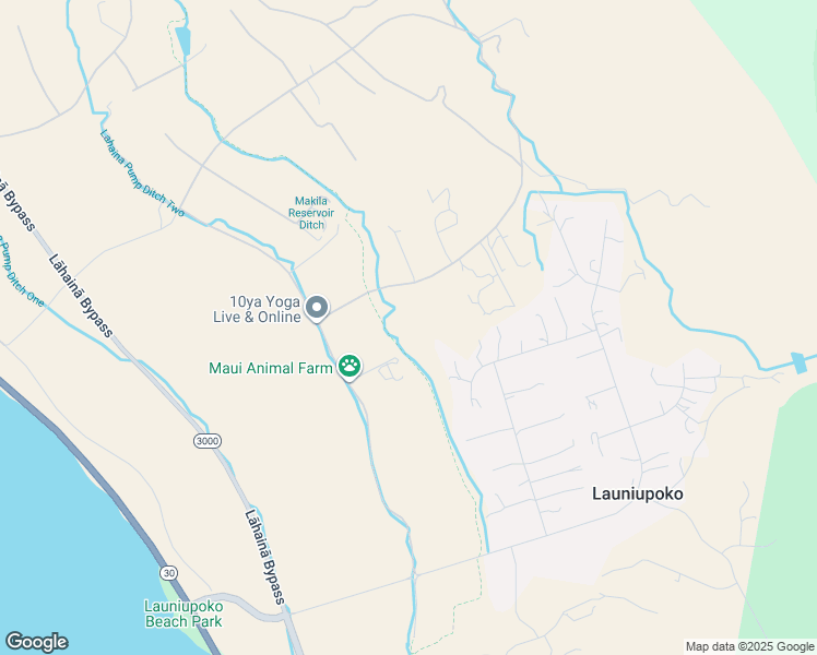 map of restaurants, bars, coffee shops, grocery stores, and more near 120 Punakea Loop in Lahaina