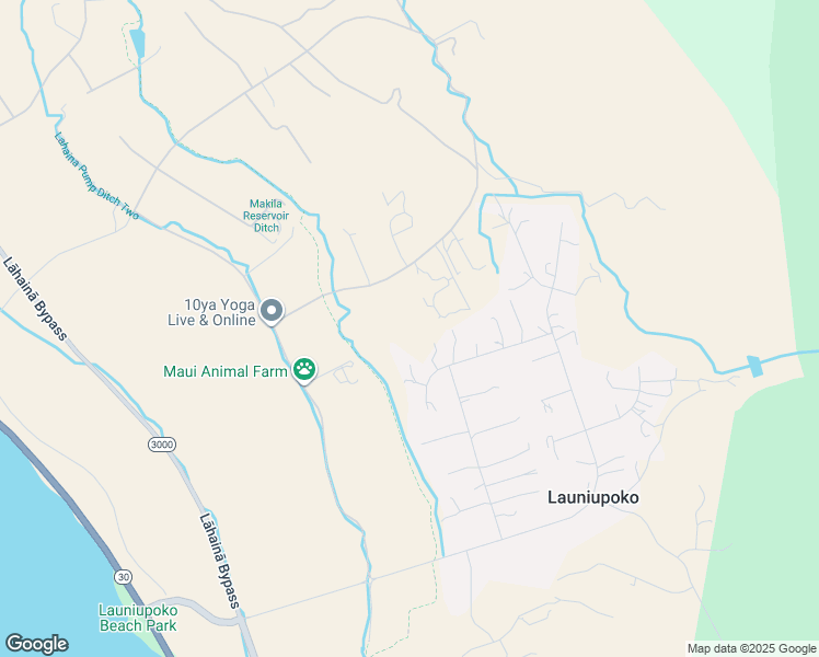 map of restaurants, bars, coffee shops, grocery stores, and more near 126 Punakea Loop in Lahaina