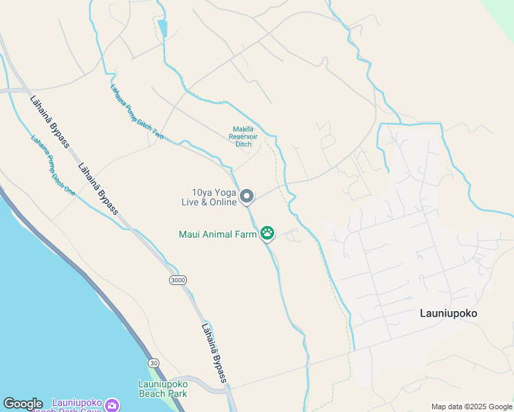 map of restaurants, bars, coffee shops, grocery stores, and more near 10 Haniu Street in Lahaina