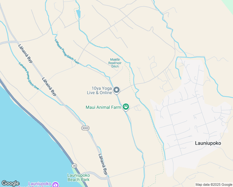 map of restaurants, bars, coffee shops, grocery stores, and more near 391 Haniu Street in Lahaina