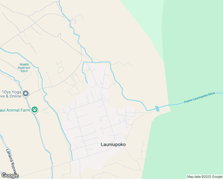 map of restaurants, bars, coffee shops, grocery stores, and more near 39 Kumu Niu Place in Lahaina