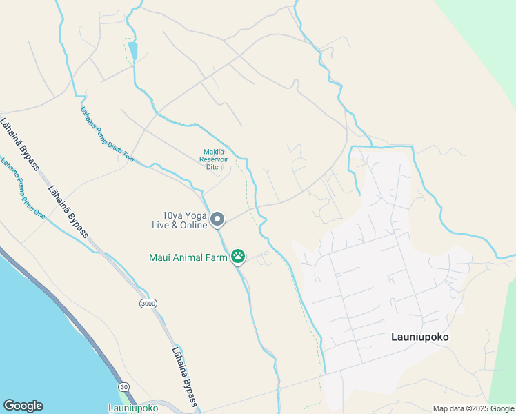 map of restaurants, bars, coffee shops, grocery stores, and more near Punakea Loop in Launiupoko