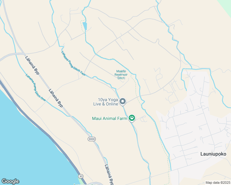 map of restaurants, bars, coffee shops, grocery stores, and more near 391 Haniu Street in Lahaina
