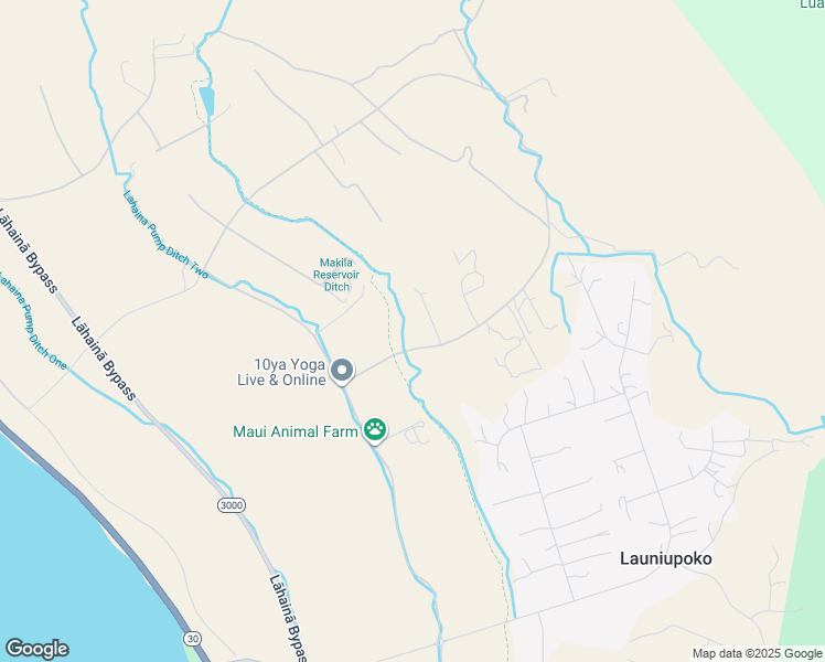 map of restaurants, bars, coffee shops, grocery stores, and more near 113 Punakea Loop in Lahaina