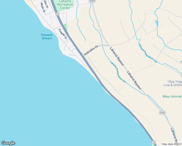 map of restaurants, bars, coffee shops, grocery stores, and more near 254 Pualei Drive in Lahaina