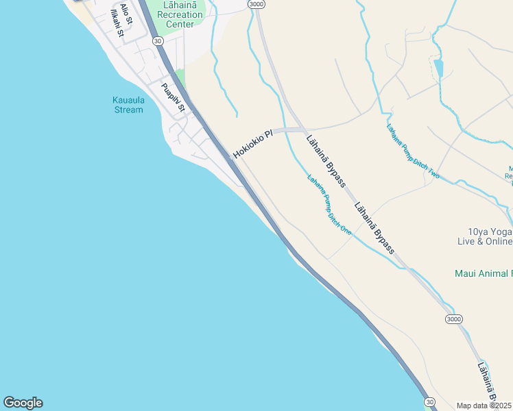 map of restaurants, bars, coffee shops, grocery stores, and more near 3 Pualei Drive in Lahaina