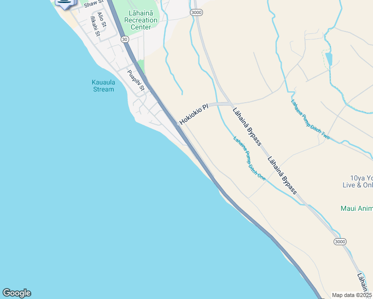 map of restaurants, bars, coffee shops, grocery stores, and more near 216 Pualei Drive in Lahaina