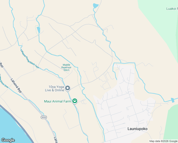 map of restaurants, bars, coffee shops, grocery stores, and more near 123 Punakea Loop in Lahaina