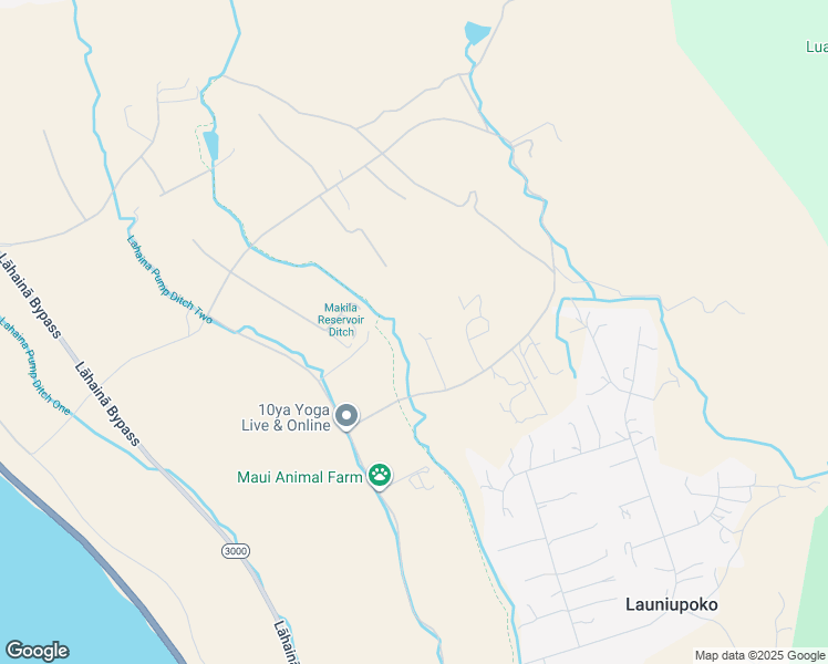 map of restaurants, bars, coffee shops, grocery stores, and more near 117 Punakea Loop in Lahaina
