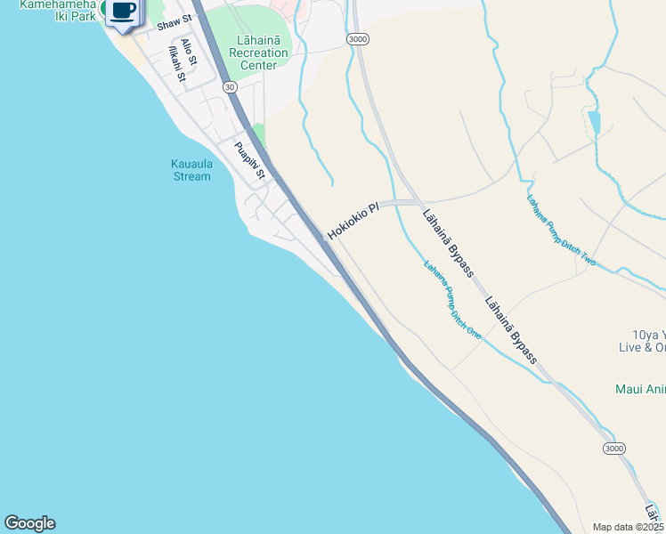 map of restaurants, bars, coffee shops, grocery stores, and more near 185 Pualei Drive in Lahaina