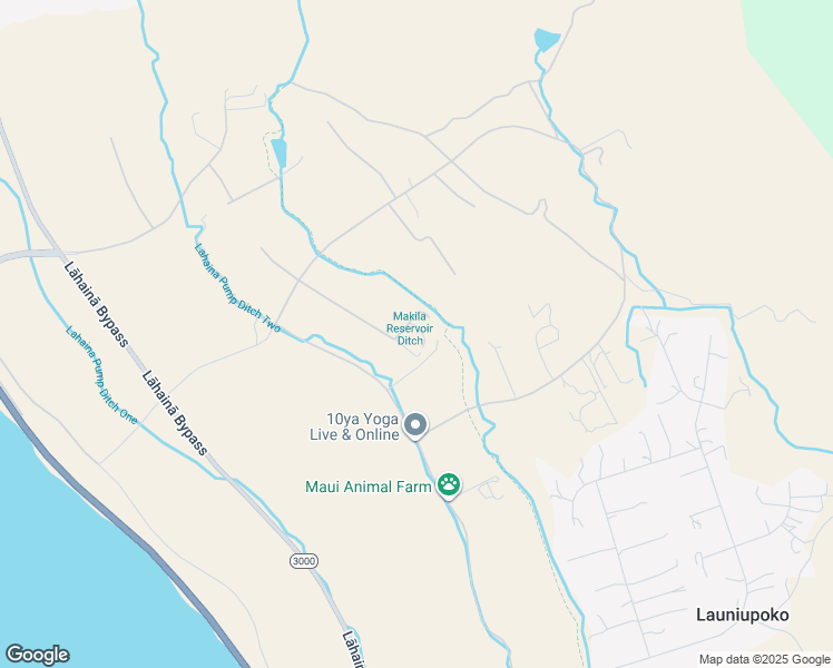 map of restaurants, bars, coffee shops, grocery stores, and more near 108 South Lauhoe Place in Lahaina