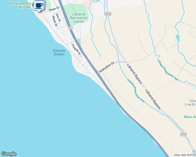 map of restaurants, bars, coffee shops, grocery stores, and more near 167 Pualei Drive in Lahaina