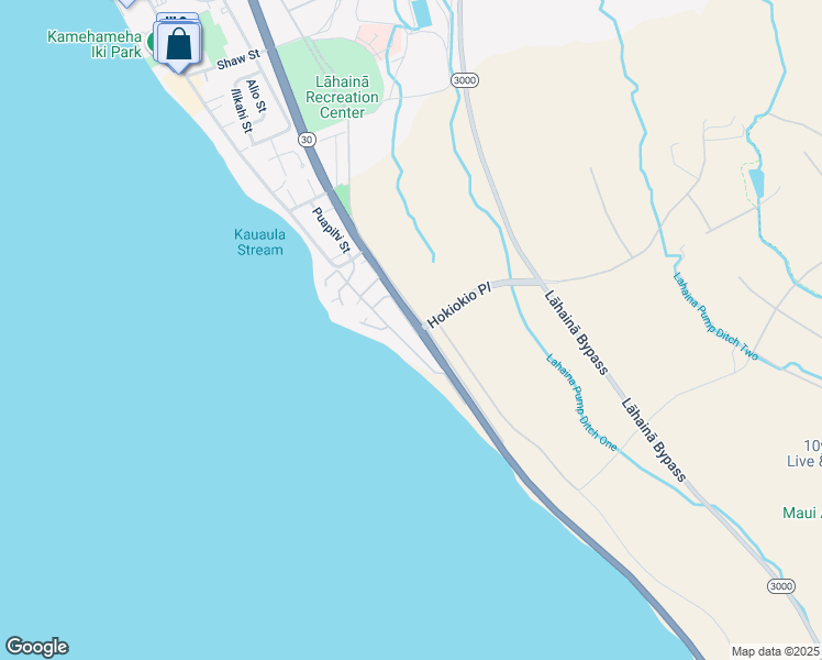 map of restaurants, bars, coffee shops, grocery stores, and more near 139 Pualei Drive in Lahaina