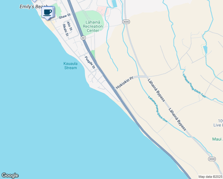 map of restaurants, bars, coffee shops, grocery stores, and more near 139 Pualei Drive in Lahaina
