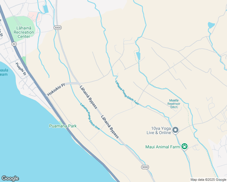 map of restaurants, bars, coffee shops, grocery stores, and more near 1001 Haniu Street in Lahaina