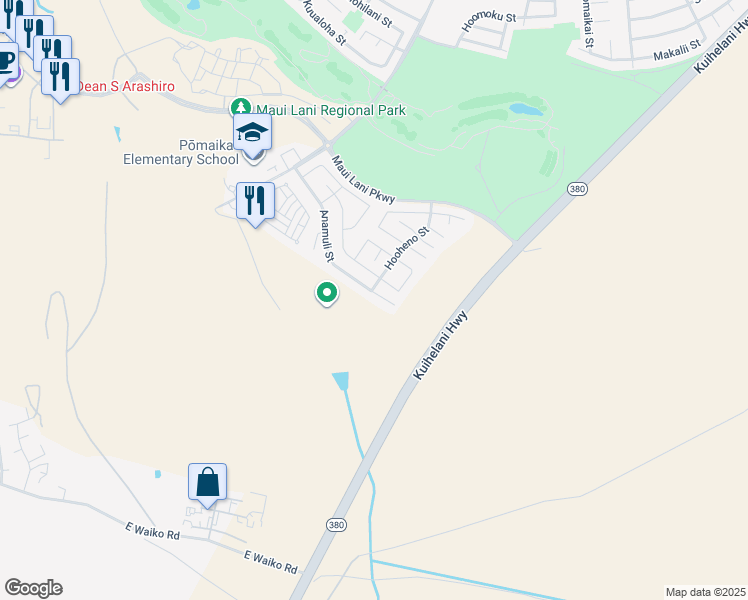 map of restaurants, bars, coffee shops, grocery stores, and more near 236 Anamuli Street in Kahului