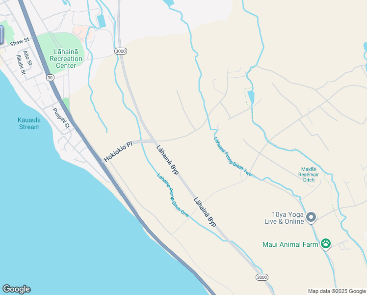 map of restaurants, bars, coffee shops, grocery stores, and more near 240 Hokiokio Place in Lahaina